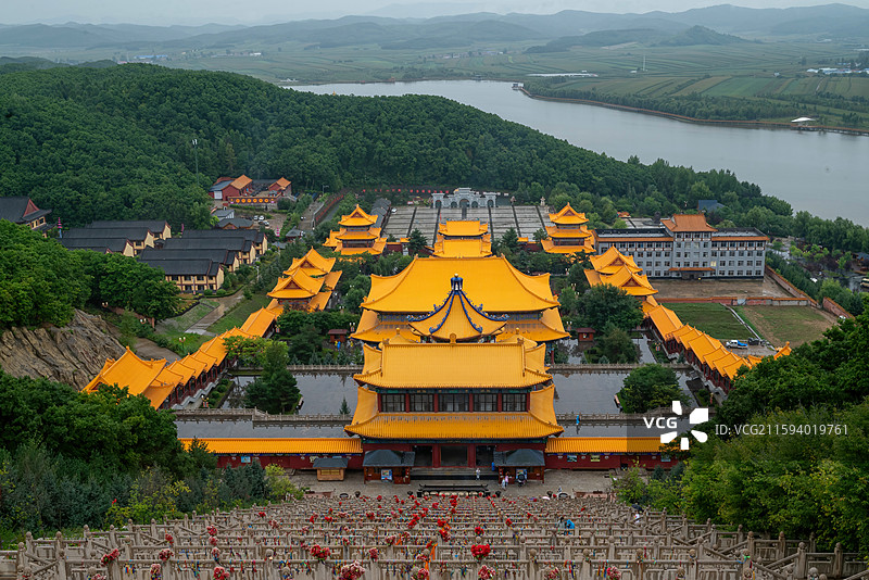 吉林敦化市六鼎山正觉寺（佛教名山）图片素材