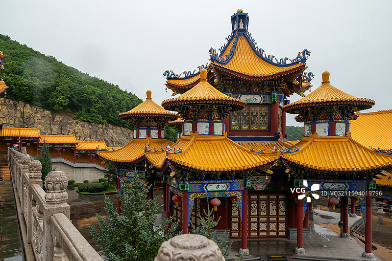 吉林敦化六鼎山正觉寺（佛教名山）图片素材