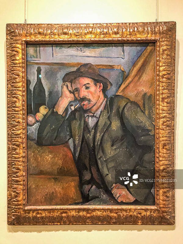 俄罗斯圣彼得堡 冬宫 保罗 塞尚 Paul Cezanne 《Smoker》图片素材
