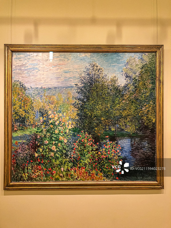 俄罗斯圣彼得堡 冬宫 Claude Monet 克罗德 莫奈 《蒙特格隆的霍斯凯德花园》图片素材