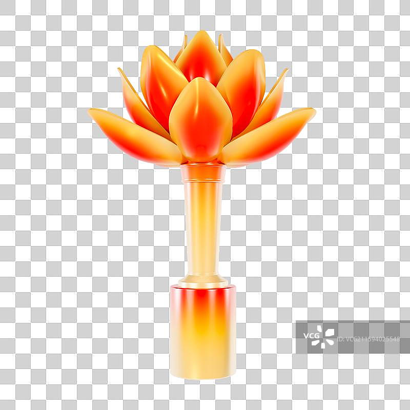 3D立体澳门地标建筑澳门金莲花广场图片素材