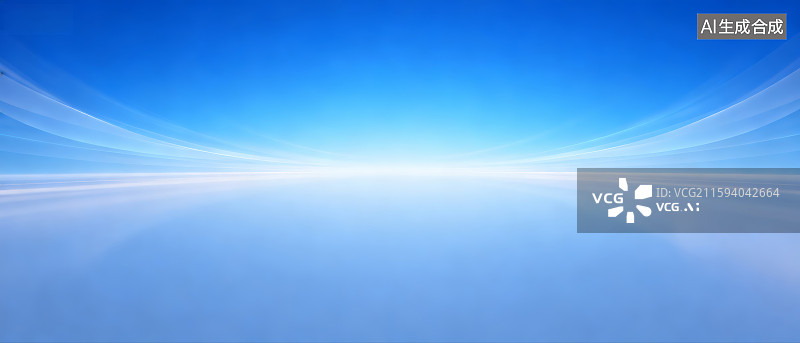 【AI数字艺术】蓝色渐变开阔背景图图片素材