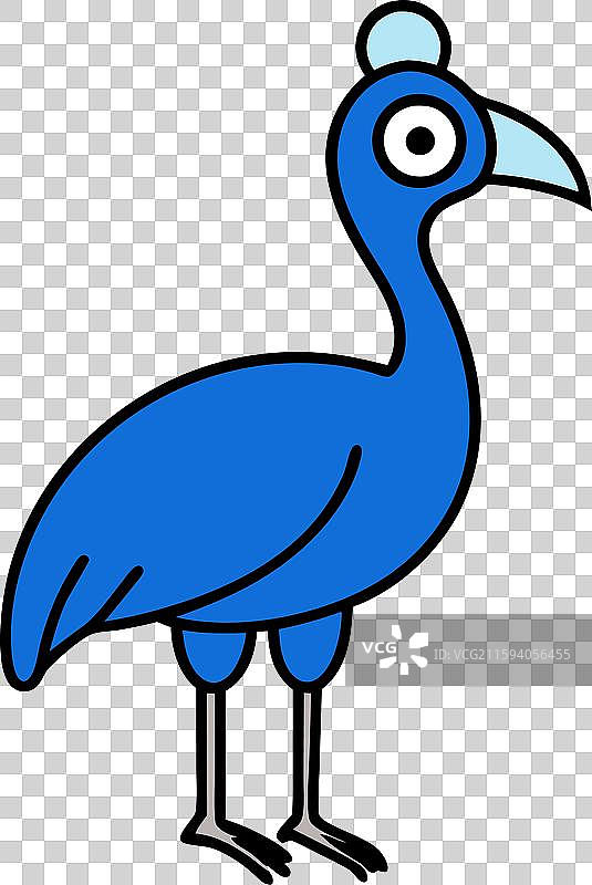 鸸鹋鸟图标图片素材