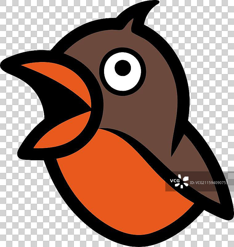 红松鸦鸟尖叫图标图片素材