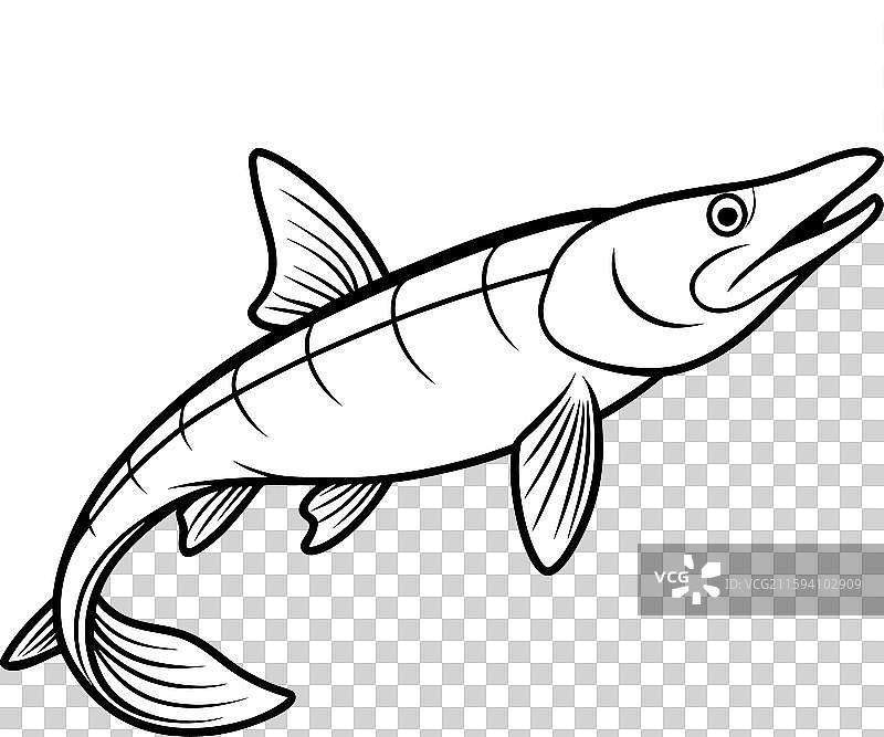 链鳕鱼图标图片素材