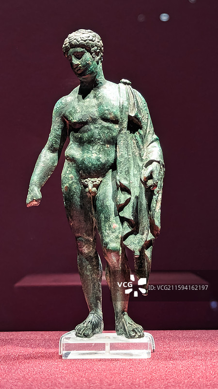 上海世博会博物馆，保罗和亚历珊德拉博物馆藏，赫耳墨斯(墨丘利)像图片素材