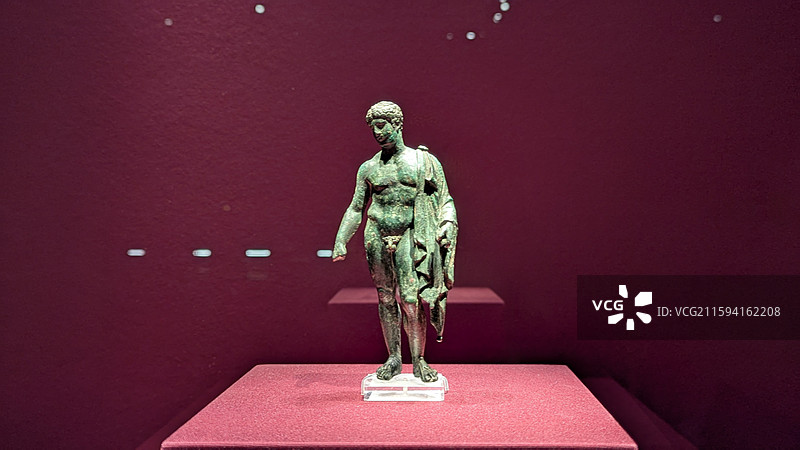 上海世博会博物馆，保罗和亚历珊德拉博物馆藏，赫耳墨斯(墨丘利)像图片素材