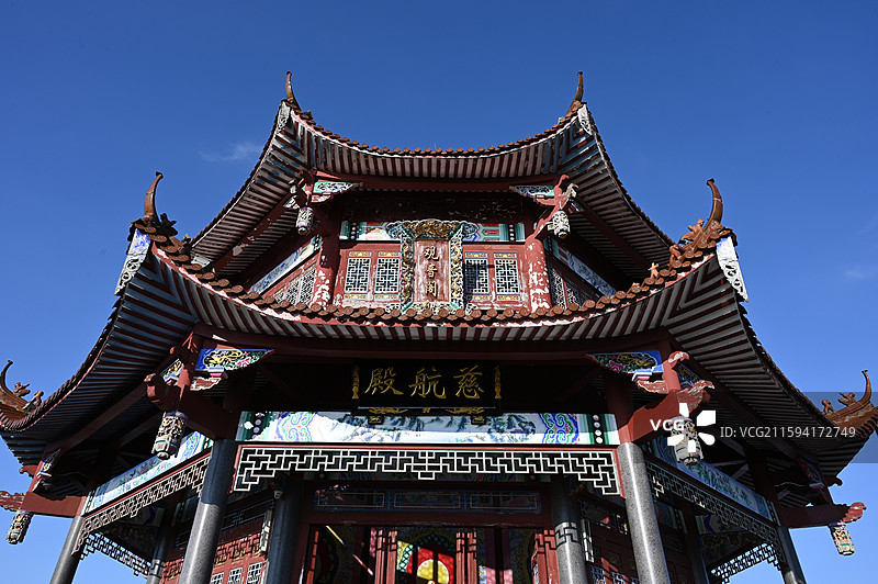 福建福州永泰仙妈殿日出云海图片素材