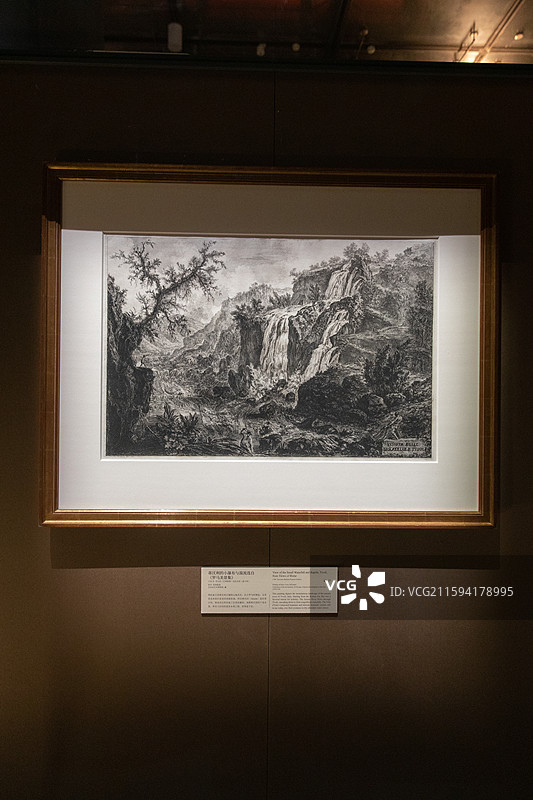 故宫乐林泉中外园林文化展蒂沃利小瀑布图片素材