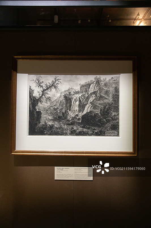 故宫乐林泉中外园林文化展蒂沃利小瀑布图片素材