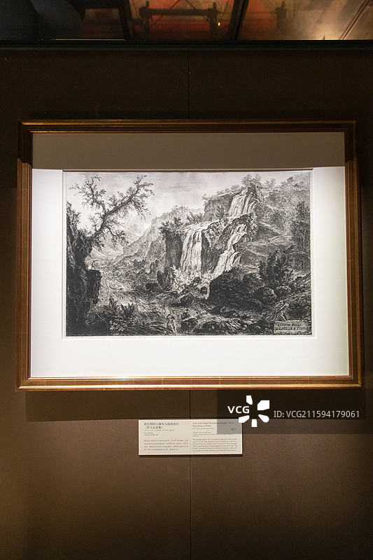 故宫乐林泉中外园林文化展蒂沃利小瀑布图片素材