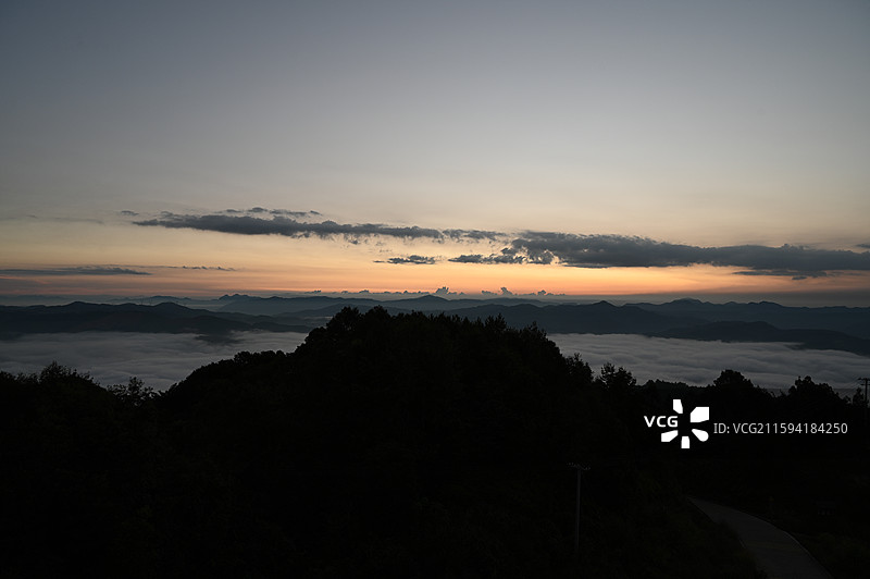 福建福州永泰仙妈殿日出云海图片素材