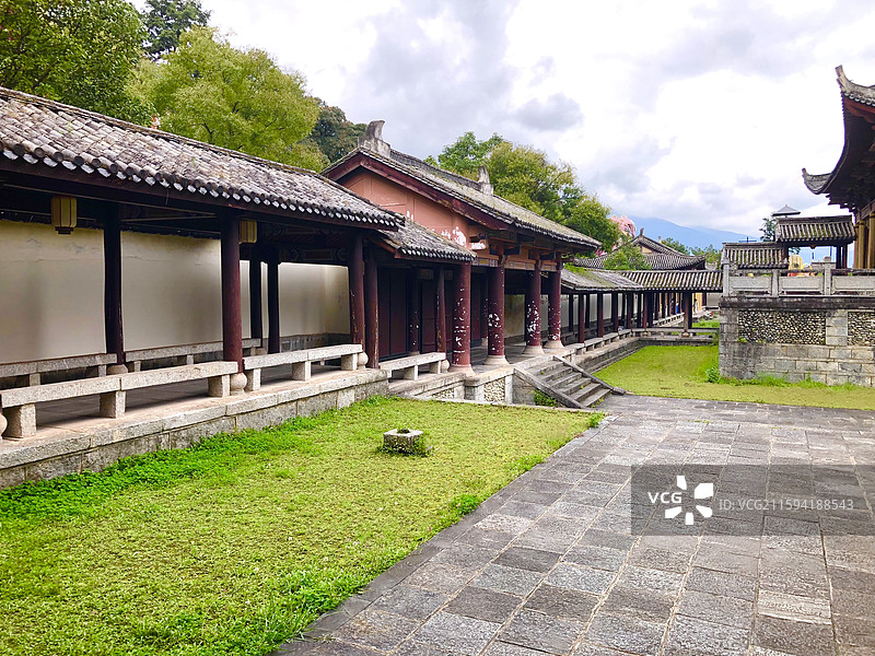 天龙八部影视城-西夏王国的内部景色图片素材