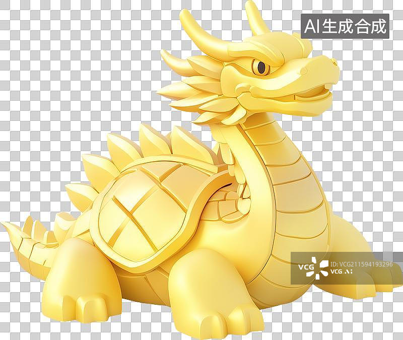 【AI数字艺术】黄金玄武图片素材