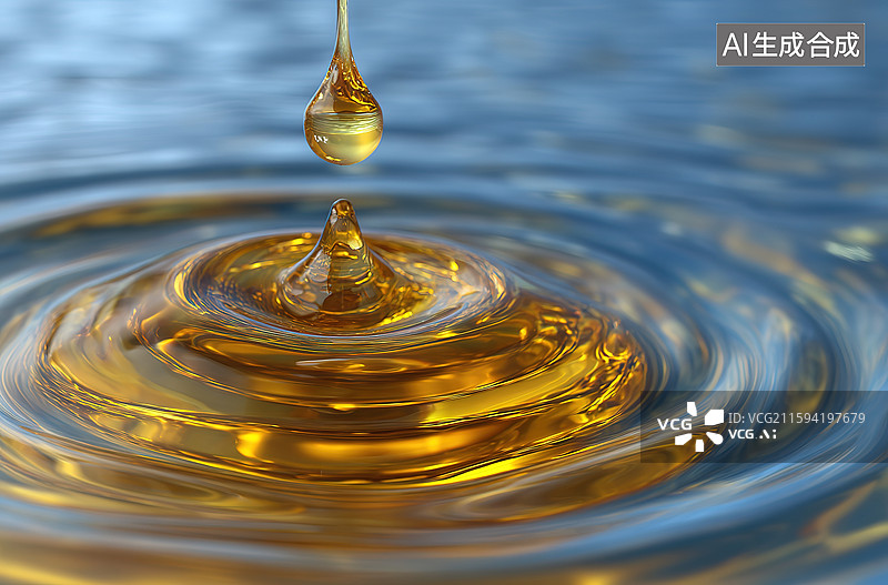 【AI数字艺术】水滴背景图片素材