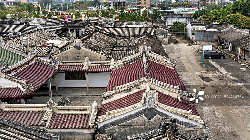 广东揭西县特色客家围屋图片素材