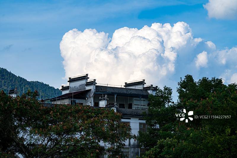 安徽皖南黟县碧山村自然田园风光图片素材