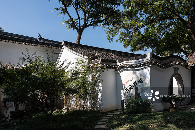 绮园园林一角图片素材