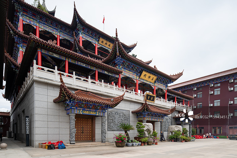 江苏苏州阳澄湖皇罗禅寺图片素材