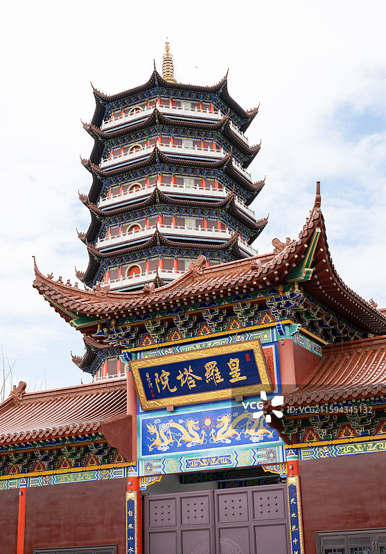 江苏苏州阳澄湖皇罗禅寺图片素材