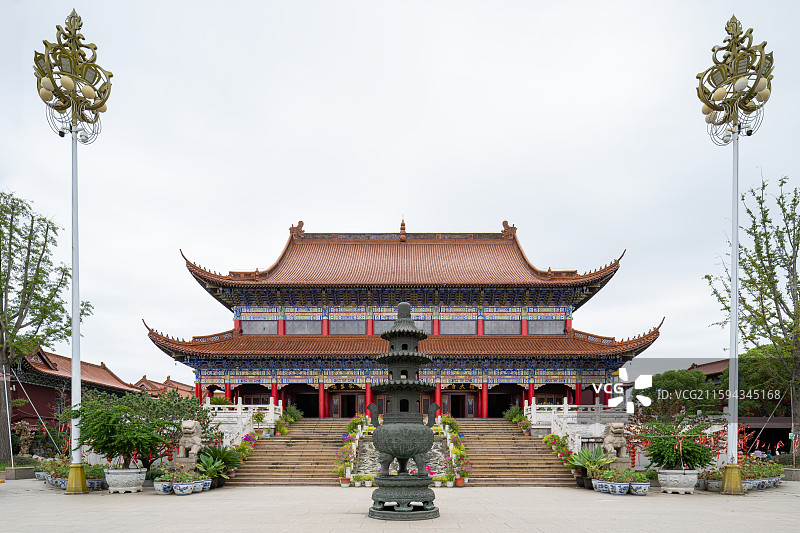 江苏苏州阳澄湖皇罗禅寺图片素材