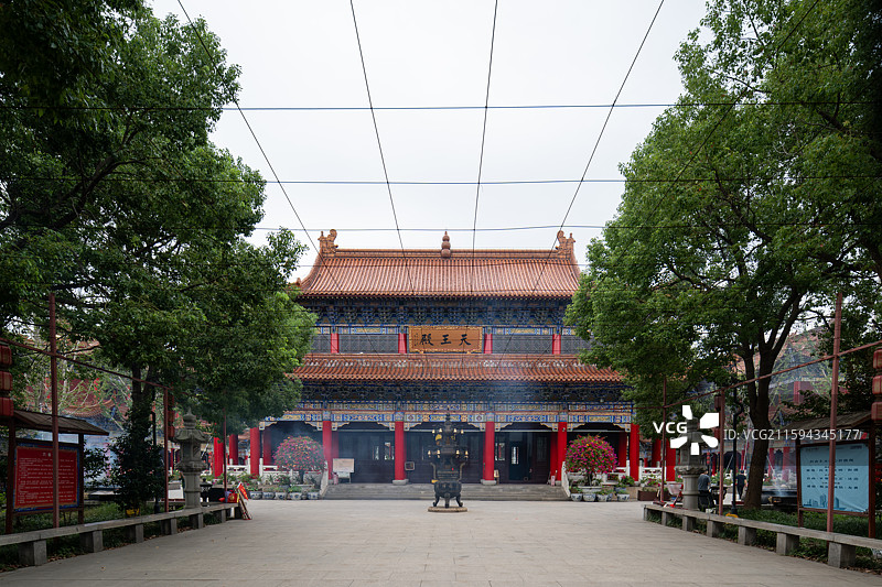 江苏苏州阳澄湖皇罗禅寺图片素材