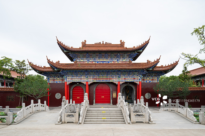 江苏苏州阳澄湖皇罗禅寺图片素材