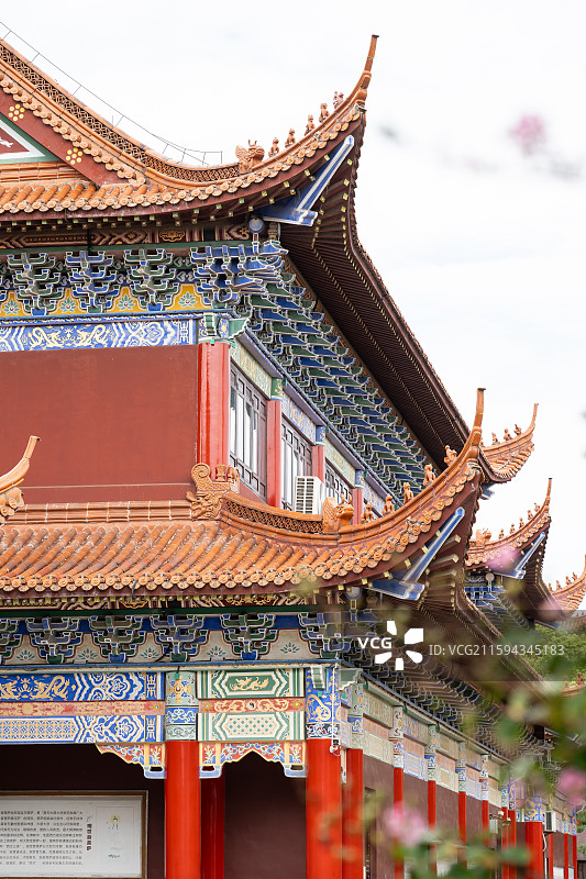 江苏苏州阳澄湖皇罗禅寺图片素材