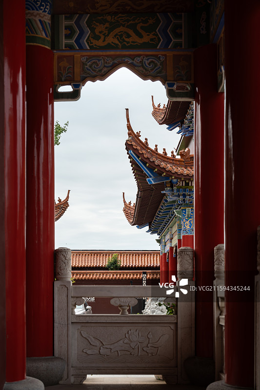 江苏苏州阳澄湖皇罗禅寺图片素材