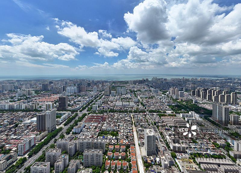 广西北海市区全貌北海站图片素材