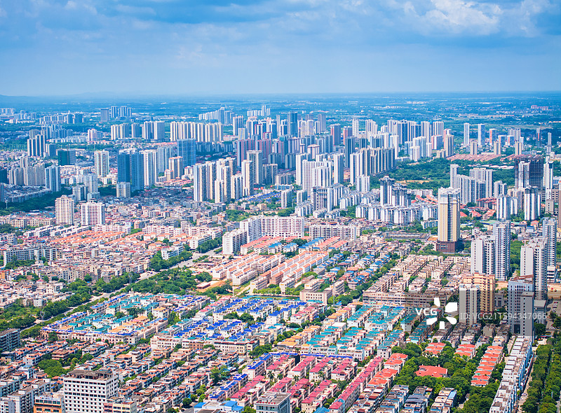 广西北海市区全貌北海站图片素材