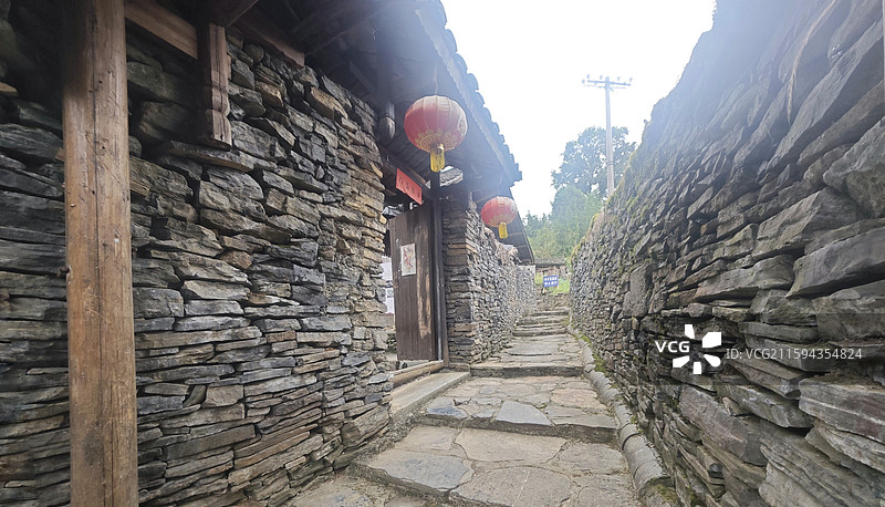 贵州铜仁市苗王城石板巷图片素材