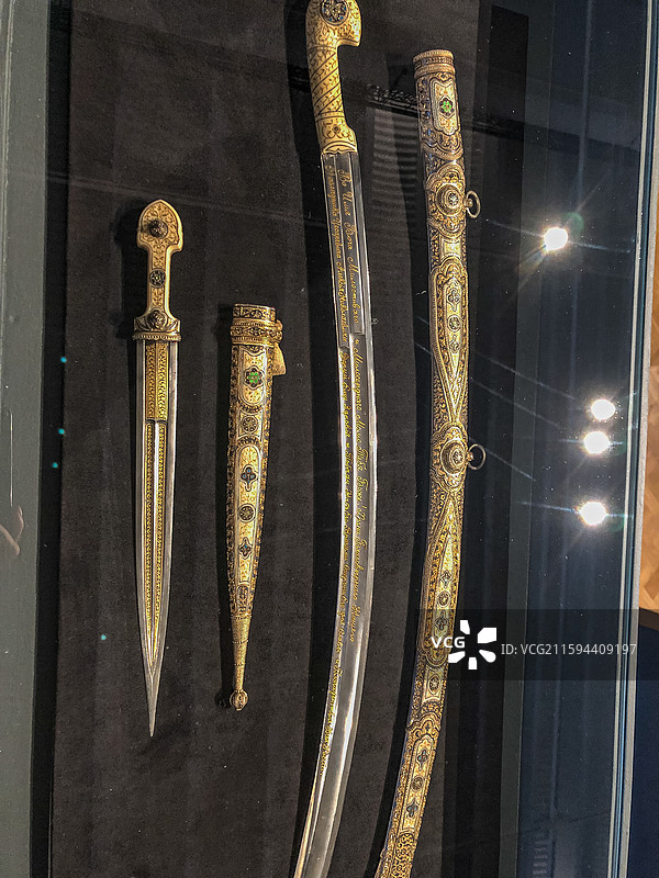 莫斯科国家历史博物馆 尼古拉二世 刀图片素材