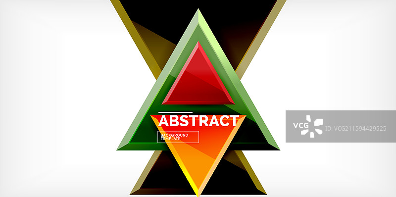 三角形玻璃几何抽象形状图片素材