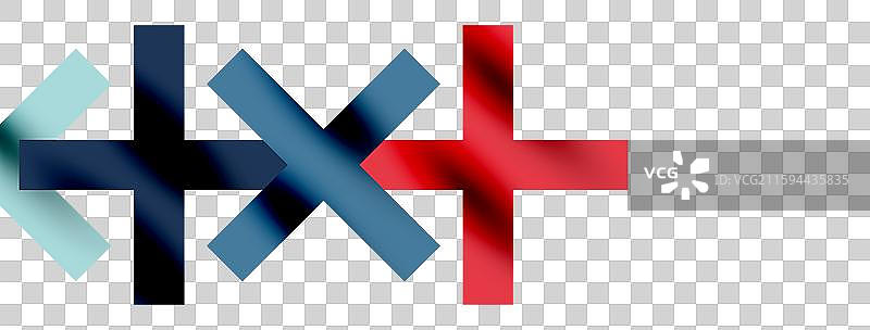 多彩的方块线条，极简抽象图片素材