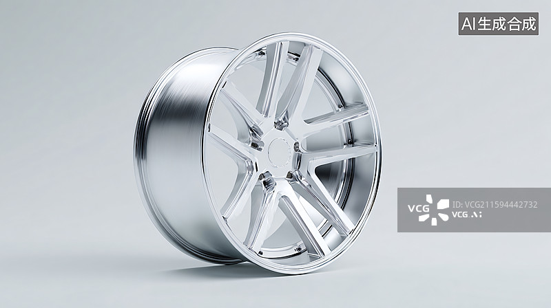 【AI数字艺术】银色轴承特写图图片素材