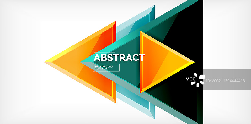 三角形玻璃几何抽象形状图片素材