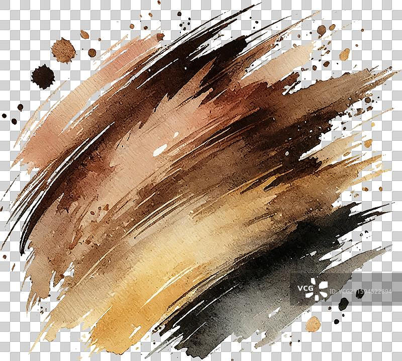 多彩的、有纹理的、水彩风格的粗犷笔触图片素材