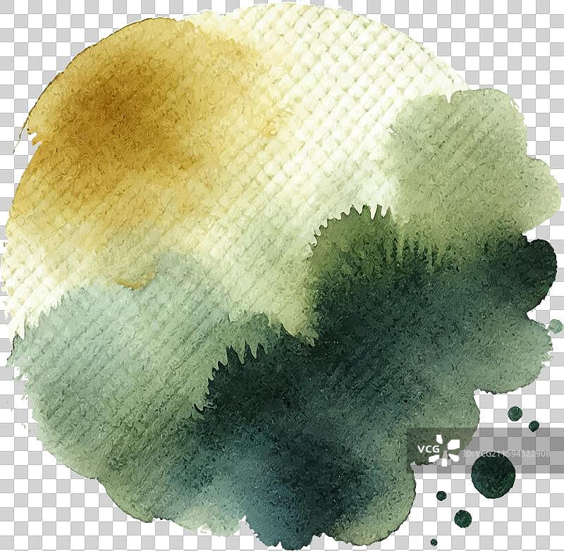 多彩的水彩飞溅、泼洒、污渍和笔刷图片素材