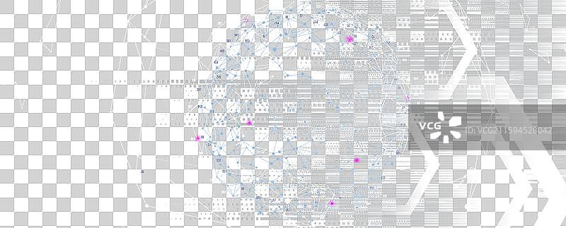 神经网络概念，连接的细胞和链接图片素材