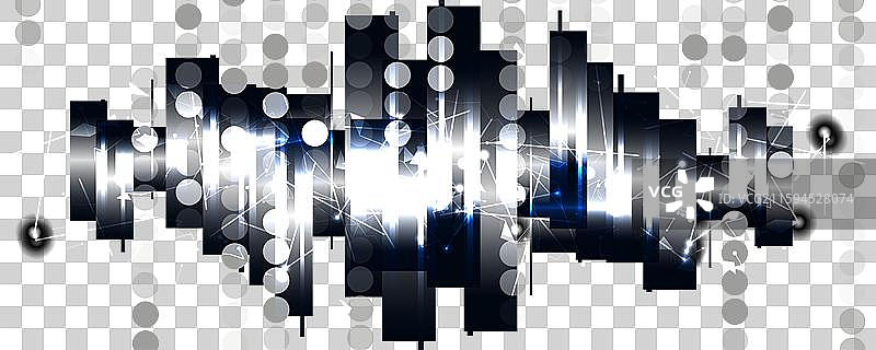 神经网络概念，连接的细胞与链接图片素材