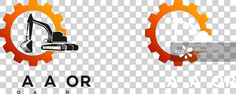 拖拉机标志模板设计图片素材