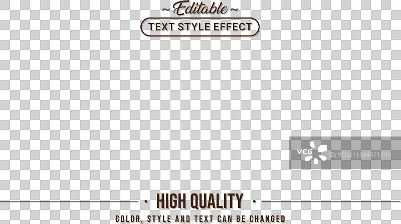 可编辑的文字样式效果 - 奶油拿铁文字图片素材