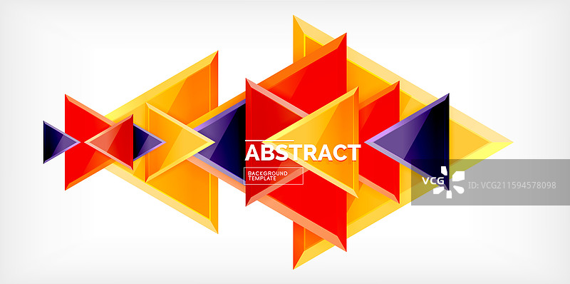 三角形玻璃几何抽象图形图片素材