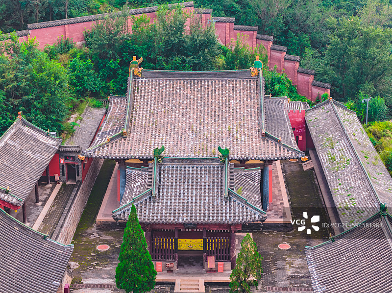 山西阳泉盂县林里关王庙古建筑图片素材