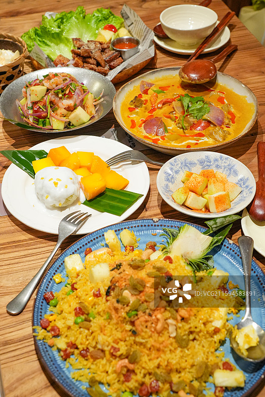 一餐泰国菜东南亚餐图片素材
