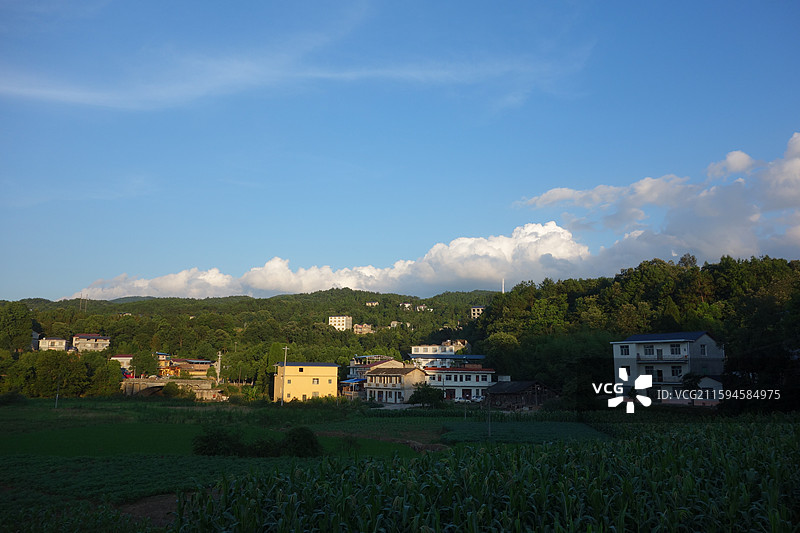 湖南省张家界市慈利县大峡谷村田园风光图片素材
