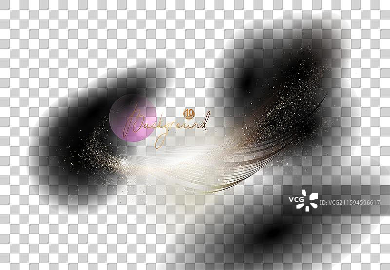 孤立的带金闪和马赛克小图案的丝带图片素材