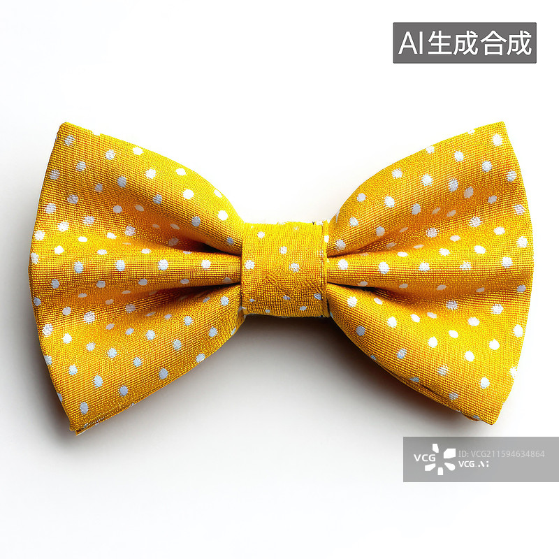 【AI数字艺术】创意抽象商业背景优雅黄色波点蝴蝶领结父亲节庆祝代表成功商人财富和精致专业配件单品现代营销设计材料图片素材