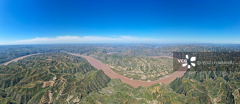 山西省石楼县 黄河奇湾景区(天下黄河第一湾)图片素材